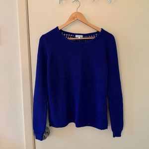Claudie Pierlot Blue Sweatshirt with Detailed Back